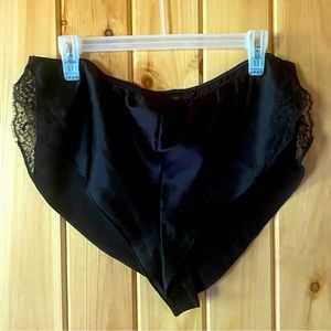 Victoria’s Secret Black Sleep Shorts/Lingerie with Lace in the Sides